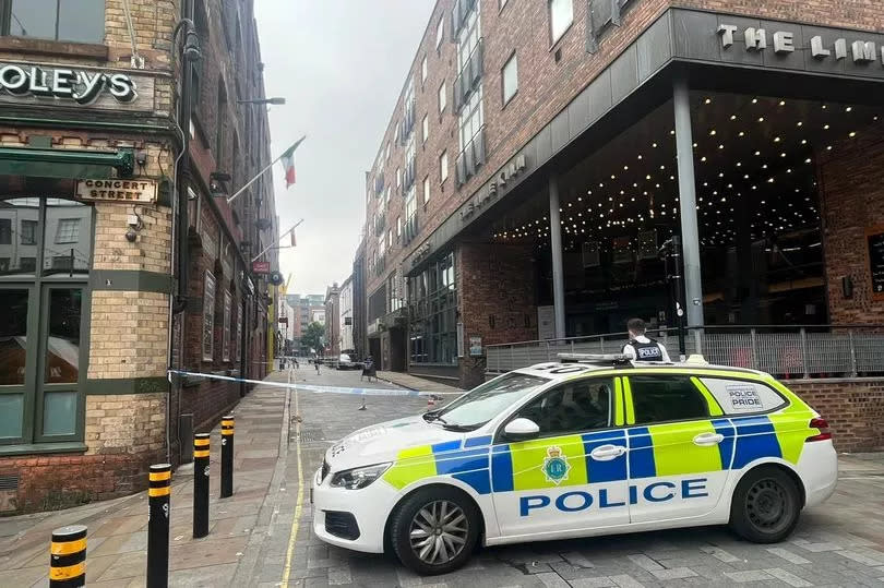 The police cordon on Fleet Street this morning