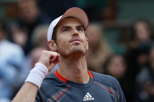 Britain's Andy Murray reacts after defeating France's Richard Gasquet during their French Open men's singles fourth round match on June 4. Murray will have his eyes on David Ferrer, one of the finest claycourters of the last few years