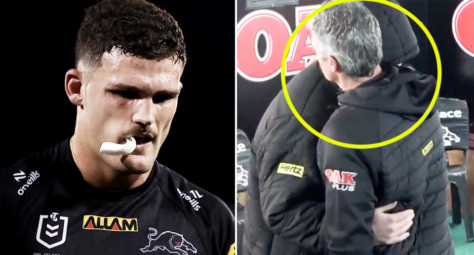 Nathan Cleary and father Ivan.