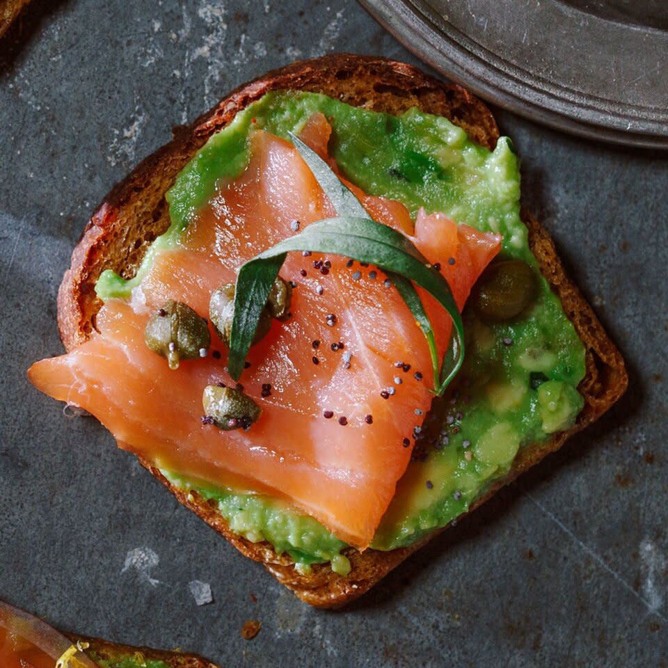 Piece of the Smoked Salmon &amp; Avocado Toasts﻿ recipe