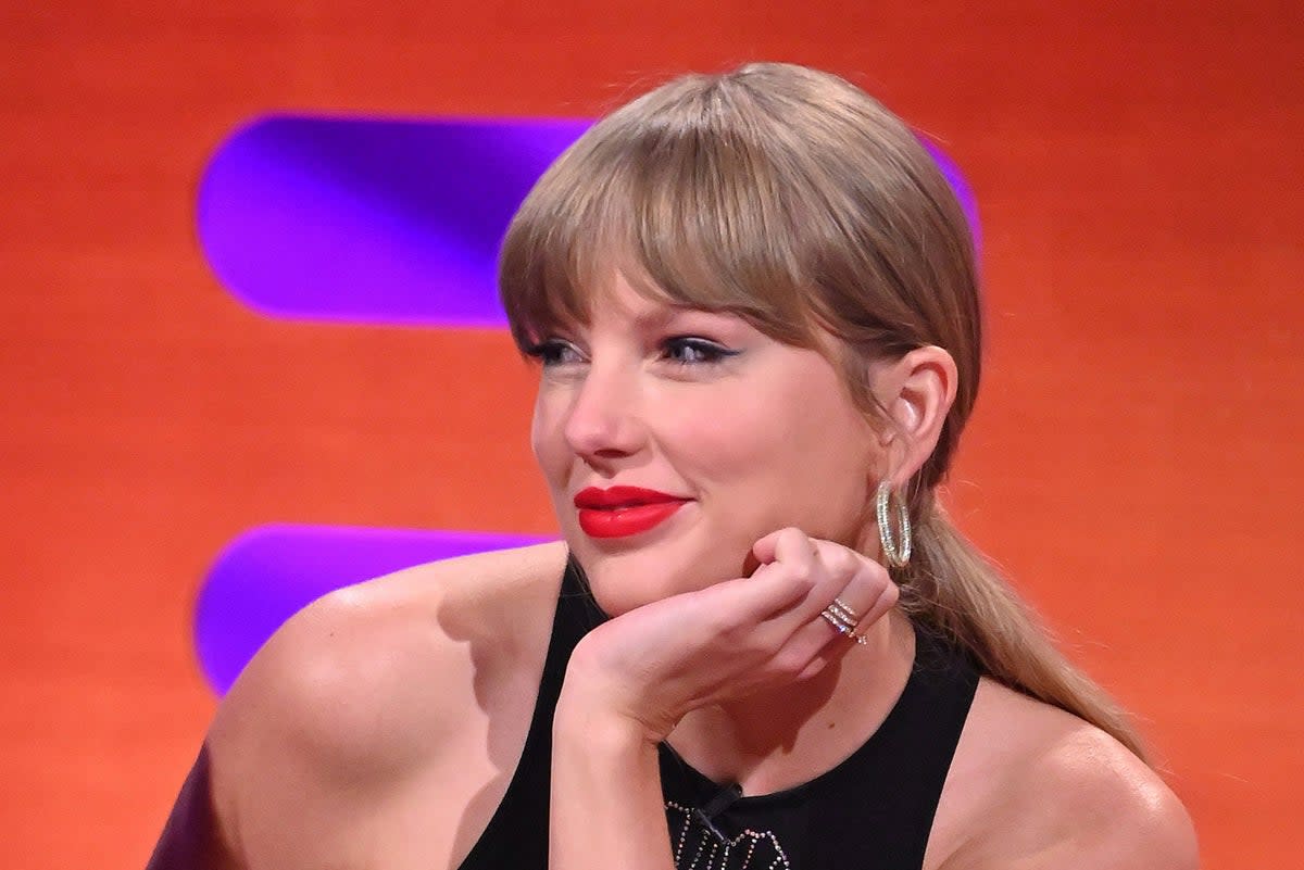 Taylor Swift relives her Les Mis screentest with Eddie Redmayne on the Graham Norton Show  (PA)