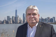 Former New Jersey State Senator Steve Oroho poses for a portrait on Friday, March 22, 2024, in Jersey City, N.J. roho pushed as a legislator to address the issue of New Jersey taxpayers being taxed by New York. He said he's skeptical of New Jersey's commitment to the effort, which puts the financial onus of a potentially lengthy and expensive legal challenge on the individual taxpayer. (AP Photo/Peter K. Afriyie)