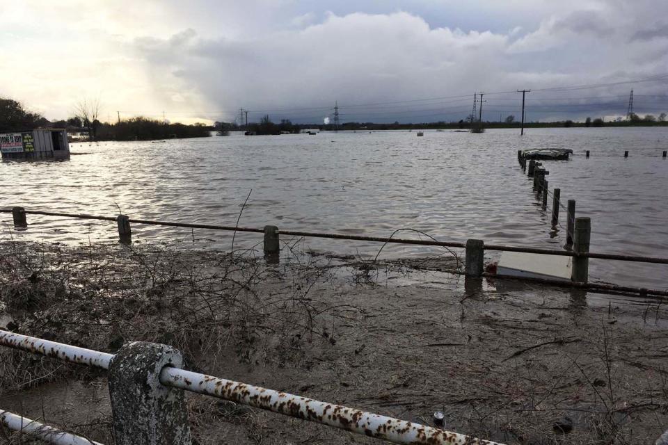 Homes have been evacuated after the River Aire burst its banks (PA)