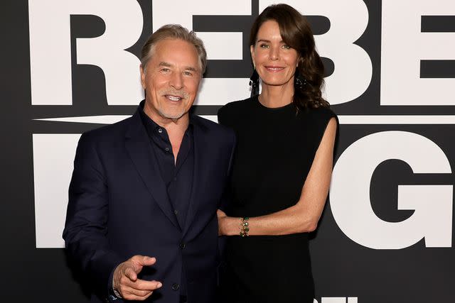 <p>Kevin Winter/Getty</p> Don Johnson and Kelley Phleger