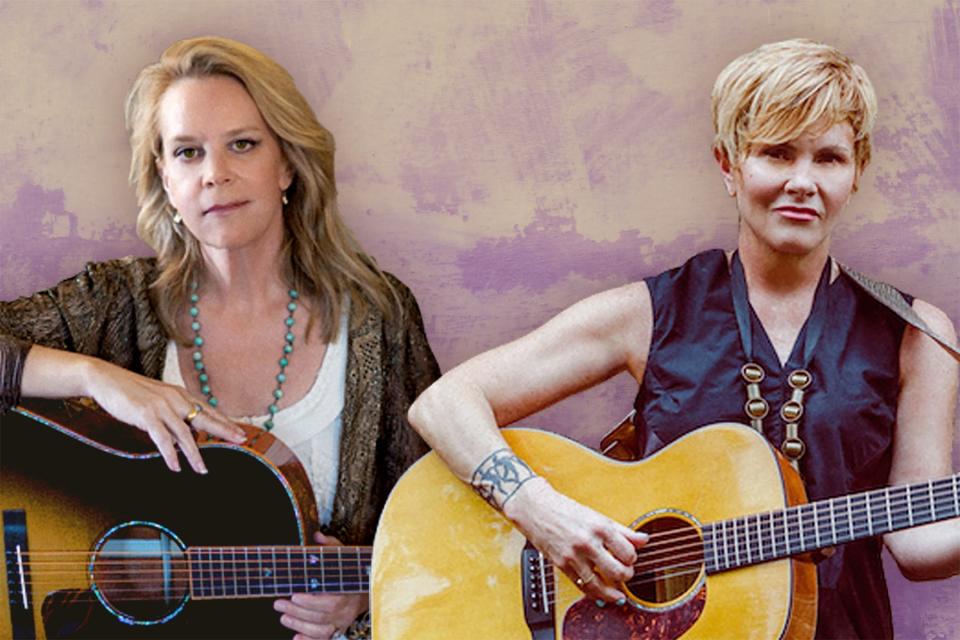 From left, Mary Chapin Carpenter and Shawn Colvin will perform at 7:30 p.m., Oct. 1, 2023, in the Ruby Diamond Concert Hall as part of the 2023-24 season of Opening Nights.