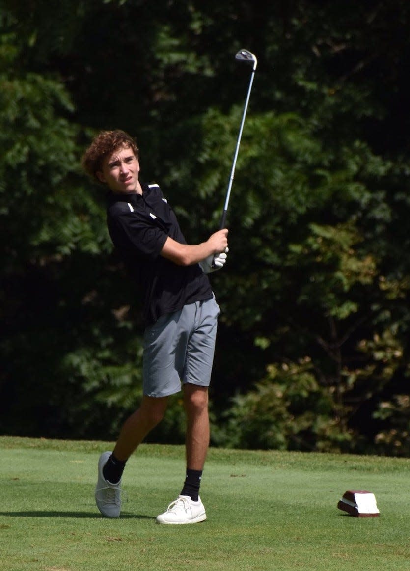 South Side golfer Braeden Mitchell watches his tee shot during a recent outing.