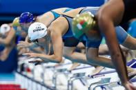 <p>10 refugees, who have been forced to flee from their countries, compete under the Olympic flag for the first time. Photo – Getty </p>