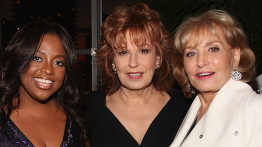 In this October 2009 photo, (from left) Sherri Shepherd, Joy Behar and Barbara Walters attend the launch party for the sitcom “Sherri,” at the Empire Hotel in New York City. Shepherd and Behar recently gossiped about the late Walters’ alleged affair with late comic great Richard Pryor on Shepherd’s daytime talk show, also titled “Sherri.” (Photo: Theo Wargo/Getty Images Lifetime Television)