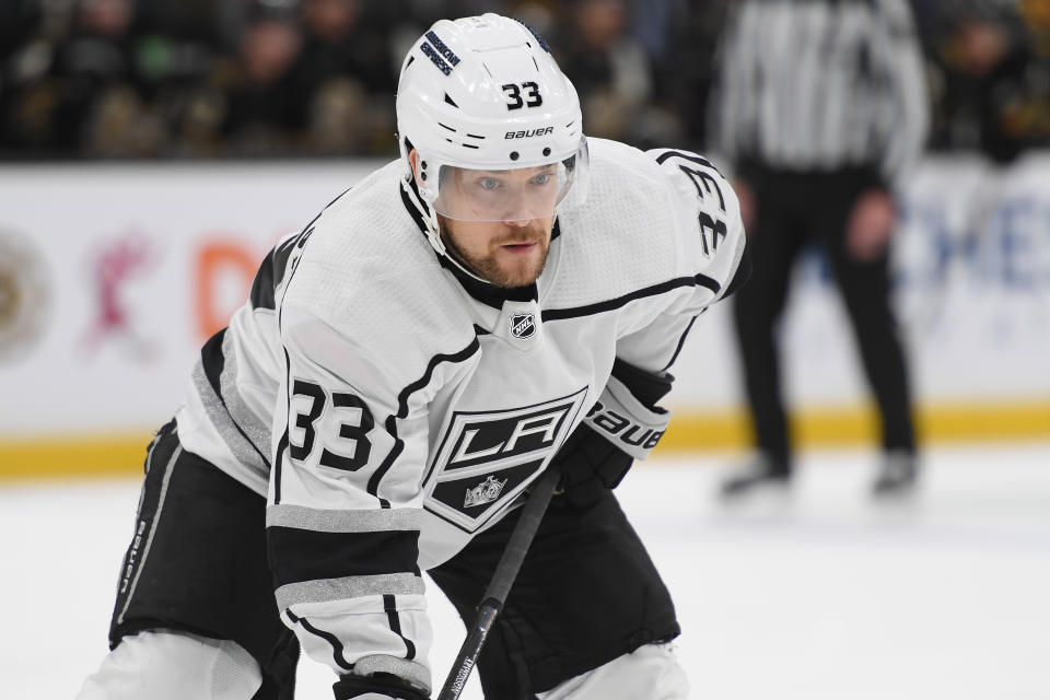 Viktor Arvidsson #33 of the Los Angeles Kings. (Photo by Steve Babineau/NHLI via Getty Images)