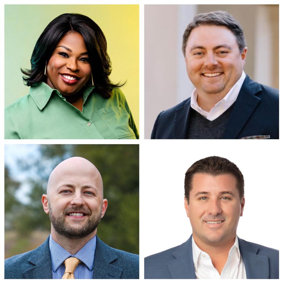 Candidates for Leon County Commission, District 5 (clockwise from top left): Paula DeBoles-Johnson, Jay Revell, Dustin Rivest, David O'Keefe