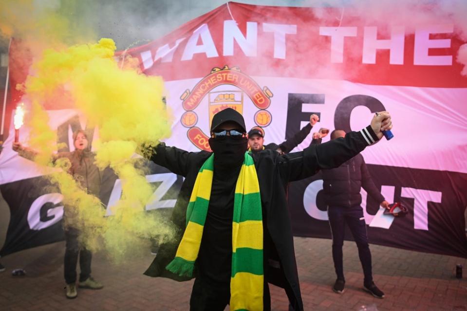 Are United fans protesting the Glazers’ ownership or the club’s lack of success since Ferguson retired in 2013? (Getty)