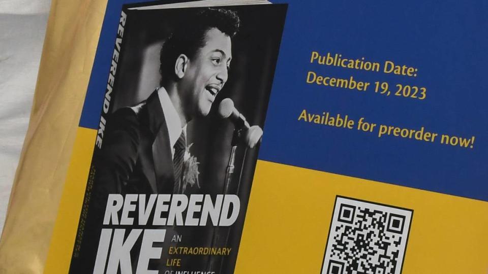 The book jacket for ‘Reverend Ike - An Extraordinary Life of Influence,’ that will be published in mid-December. It was co-written by the reverend’s son, Xavier Eikerenkoetter and Chicken Soup for the Soul book series co-author Mark Victor Hansen