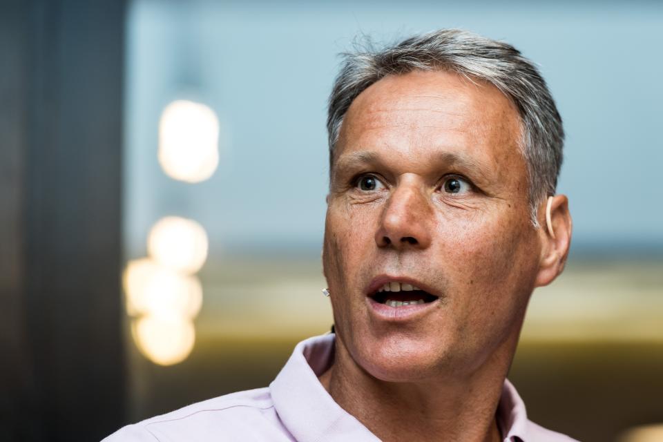 chief officer for technical development of the FIFA Marco van Basten during the press presentation of the Video Assistant Referee (VAR) at the KNVB Campus on July 30, 2018 in Zeist, The Netherlands(Photo by VI Images via Getty Images)