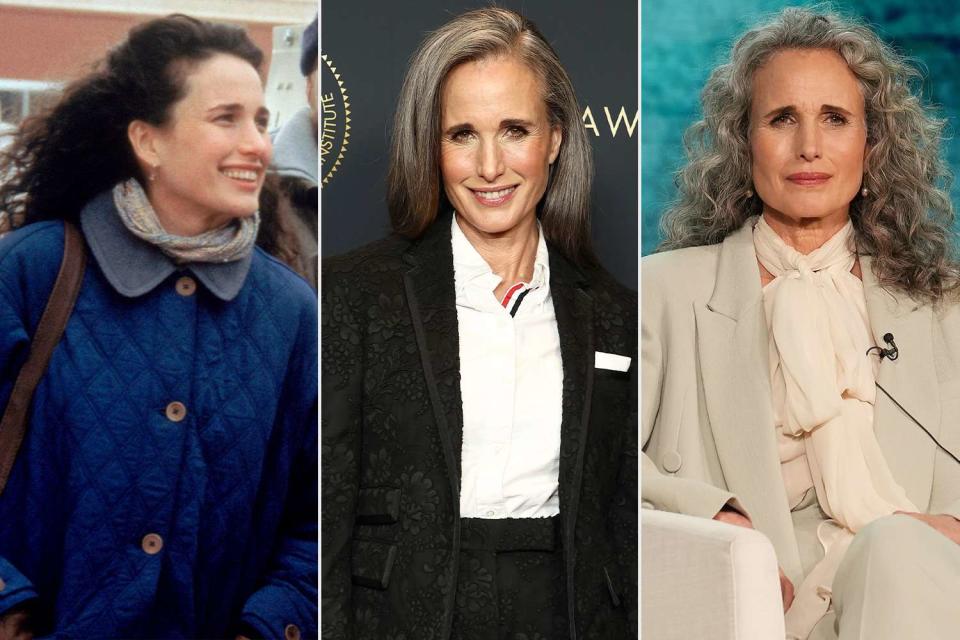 <p>Getty (3)</p> Andie MacDowell through the years