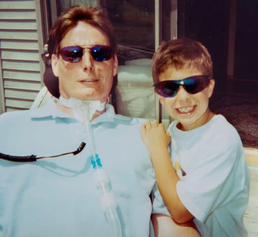 Will Reeve/Instagram Christopher Reeve and his son Will in a throwback photo that Will posted for Father's Day in 2021.