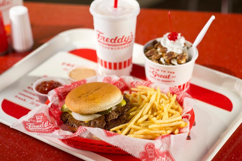 Coming soon to a tray near you: a steakburger combo from Freddy's Frozen Custard & Steakburgers.