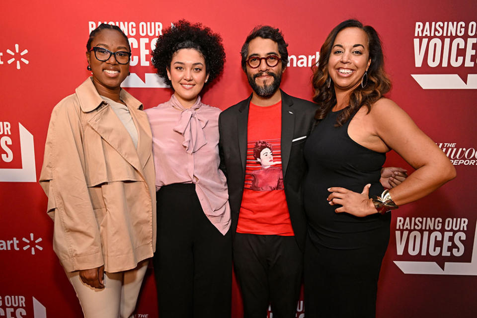 From left: Montea Robinson, Alyse Arteaga, Carlos Lopez Estrada and Colleen Bataille - Credit: Michael Kovac/Getty Images for The Hollywood Reporter