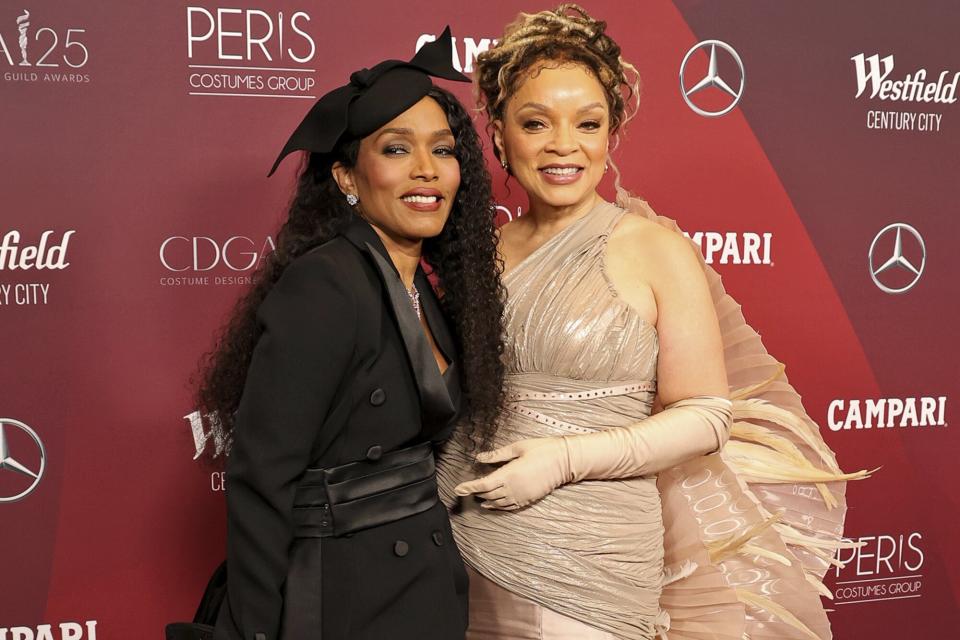 Angela Bassett and Ruth E. Carter attend the 25th Annual Costume Designers Guild Awards at Fairmont Century Plaza on February 27, 2023 in Los Angeles, California.