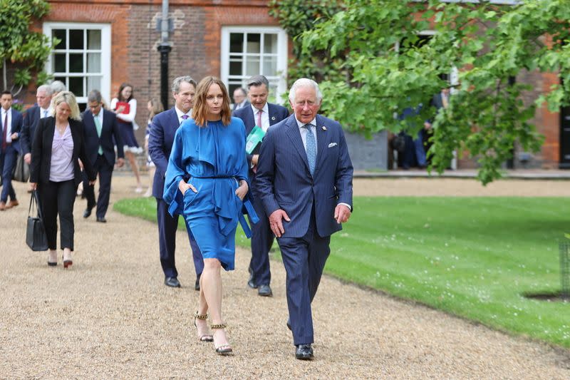 Britain's Prince Charles hosts business CEOs ahead Of G7 Summit at St James Palace, in London