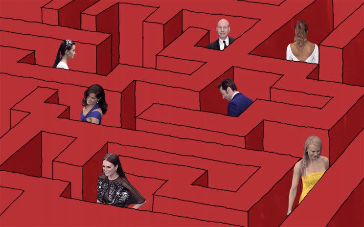 A red carpet maze would be amazing, right? (Photos: Getty Images/Illustration: Daniel Miller)