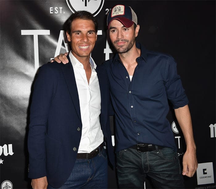 Rafa Nadal y Enrique Iglesias