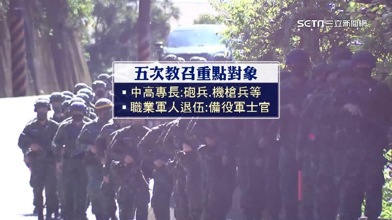 網友討論，最容易被點名教召的是機槍兵、步兵砲兵等中高專長。