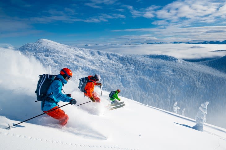 group backcountry skiing