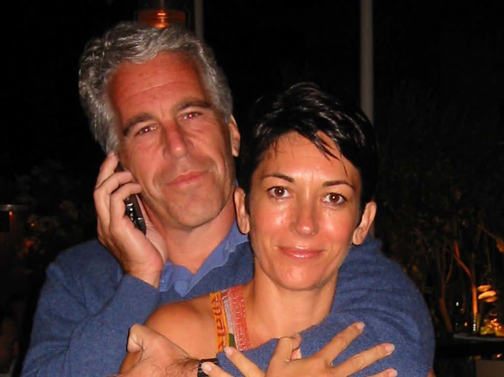 Locked in tight: former lovers and procurers Jeffrey Epstein and Ghislaine Maxwell (ITV)