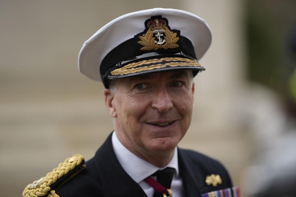 Chief of the Defence Staff Admiral Sir Tony Radakin defended the Sudan evacuation effort (Alastair Grant/PA) (PA Wire)