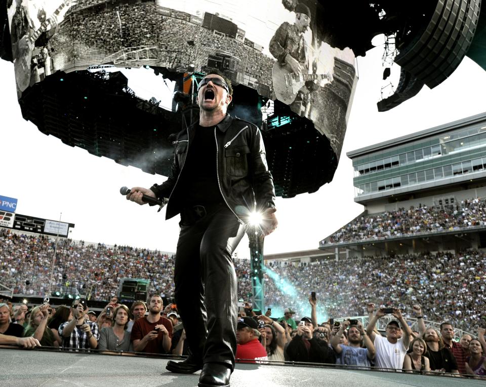 U2 frontman Bono showed his appreciation for East Lansing during a 2011 concert at MSU's Spartan Stadium. Dooley's, a former bar, hosted the band in 1981.