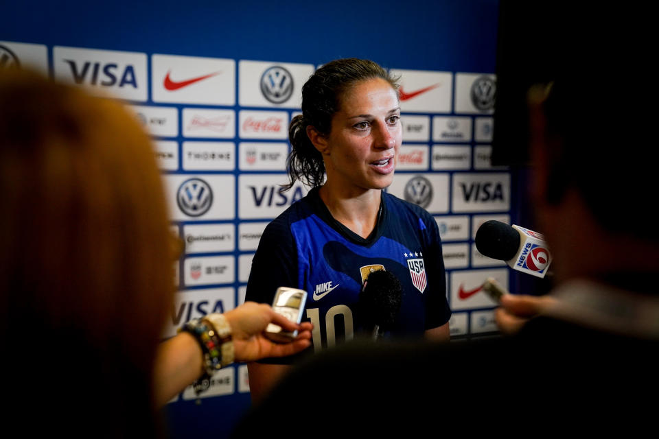 ORLANDO, FL - MARCH 05: Carli Lloyd #10 of the United States during a game between England and USWNT at Exploria Stadium on March 05, 2020 in Orlando, Florida. (Photo by Brad Smith/ISI Photos/Getty Images)