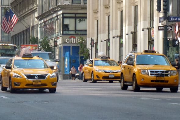 USA - New York City - Yellow Cabs