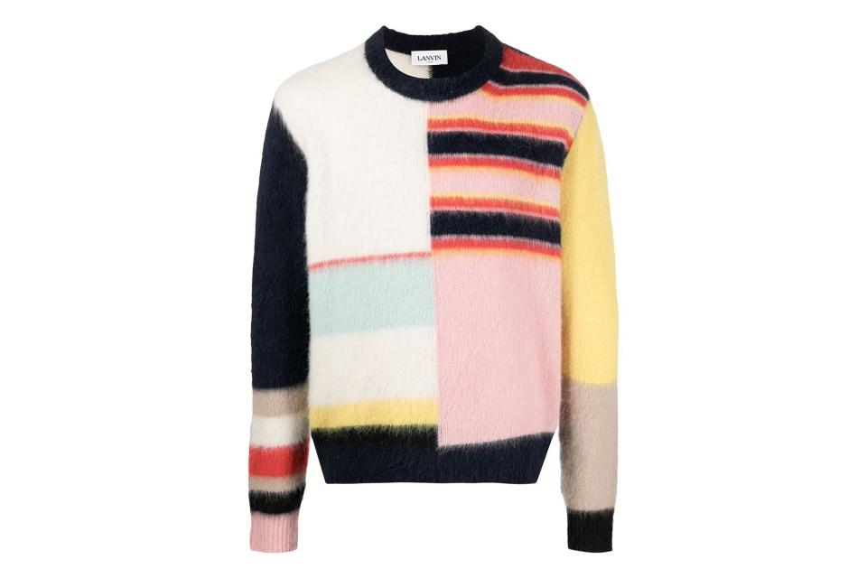 Lanvin colourblock knitted jumper