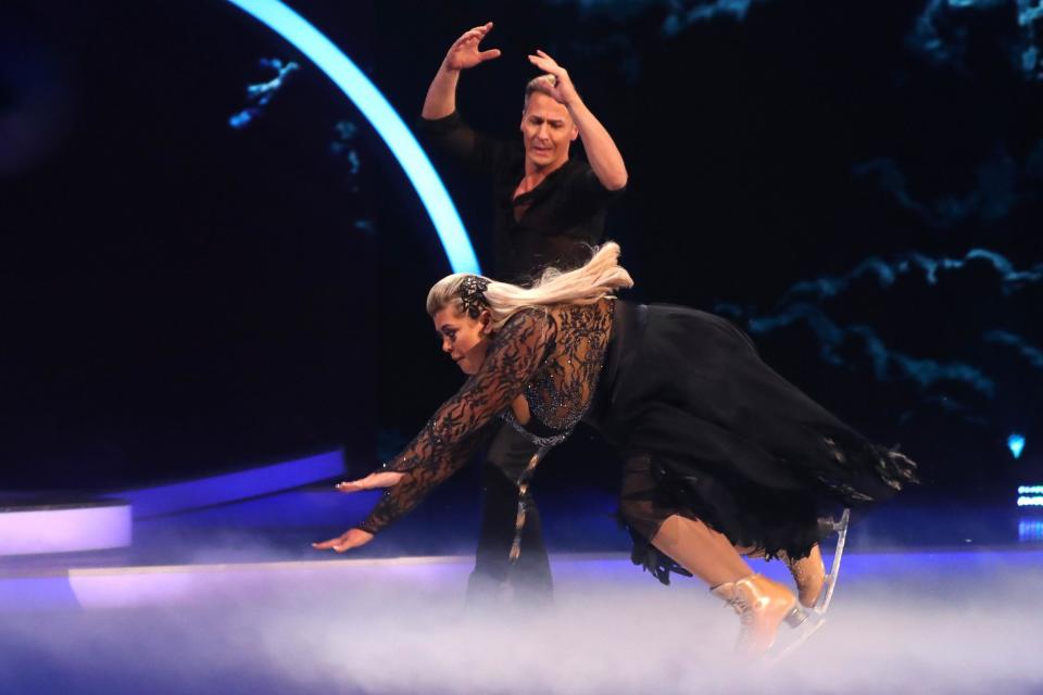 Gemma Collins in tears as she’s praised by Dancing on Ice judges despite HUGE fall