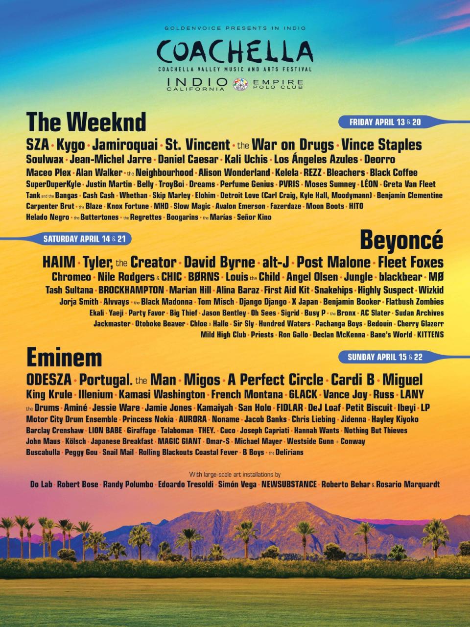 Coachella 2018 poster (Coachella.com)