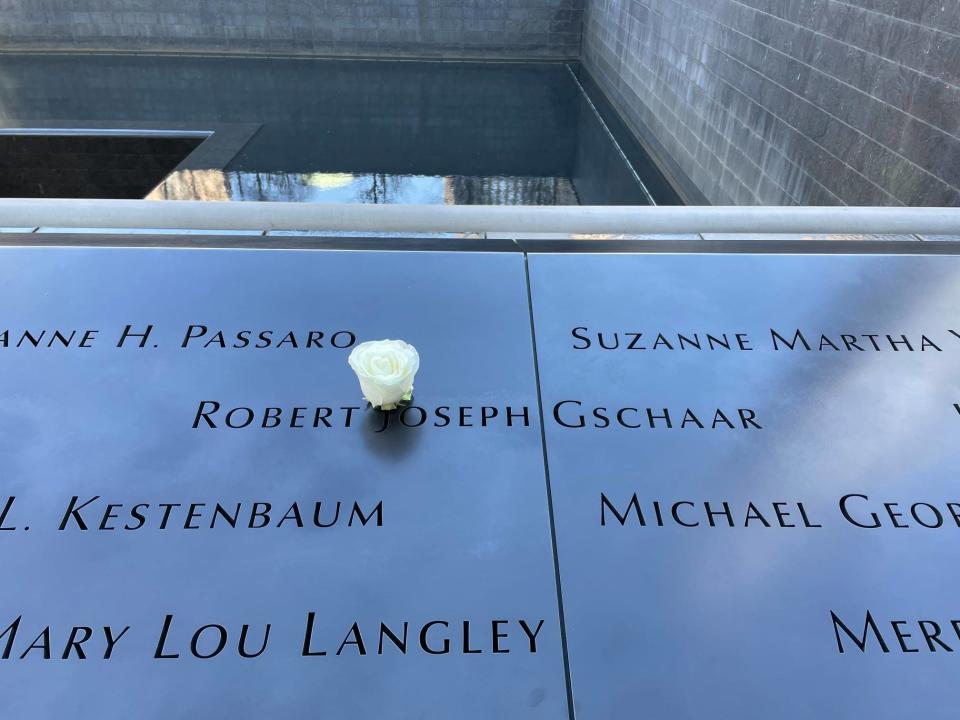 Robert Gschaar's name is on the Sept. 11 Memorial in New York.