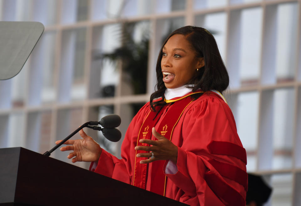 Allyson Felix Field will have a formal dedication. (Photo by Brittany Murray/MediaNews Group/Long Beach Press-Telegram via Getty Images)