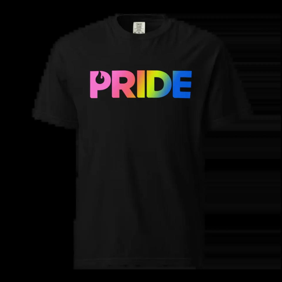 PRIDE - NEON PRIDE UNISEX GARMENT-DYED HEAVYWEIGHT T-SHIRT