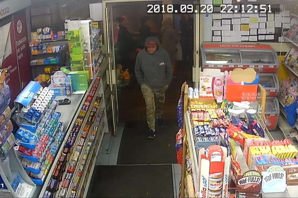 CCTV still of the unidentified man in Barnet: Met Police