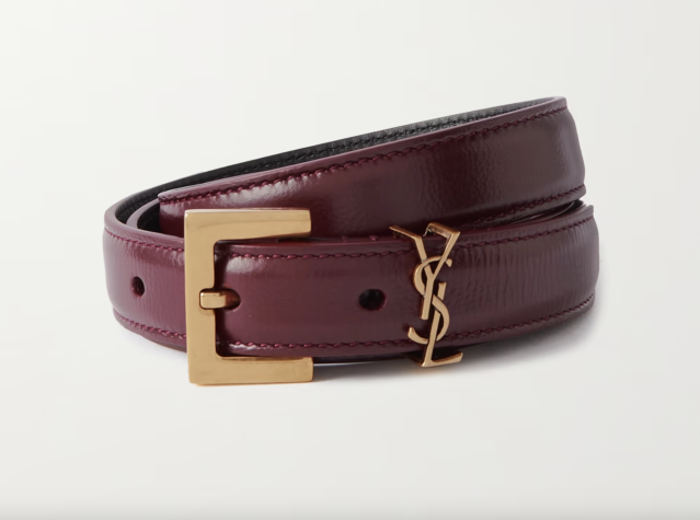 Monogramme leather belt