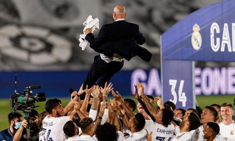 Zinedine Zidane led Real Madrid to the title in style.