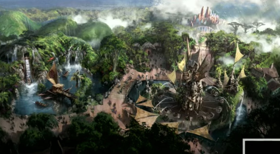 Concept art for potential ‘Moana’ and ‘Zootopia’ attractions at Animal Kingdom in Orlando - Credit: Disney