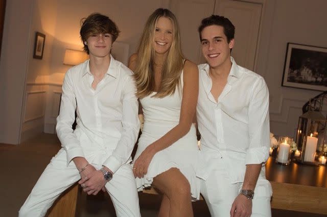 Cy Busson/Instagram Elle MacPherson and Cy and Flynn Busson