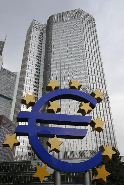 The European Central Bank (ECB), based in Frankfurt, plans to buy bonds and other assets to inject cash into the economy