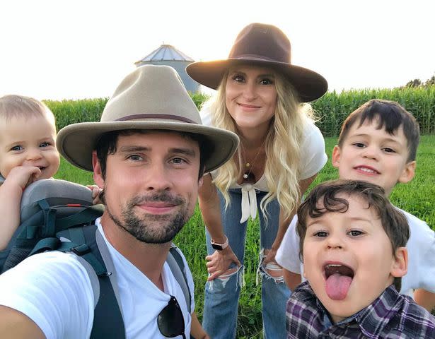 <p>Nila Meyers Instagram</p> Benjamin Hollingsworth and wife Nila Myers with their kids: Hemingway, Gatsby and Juniper