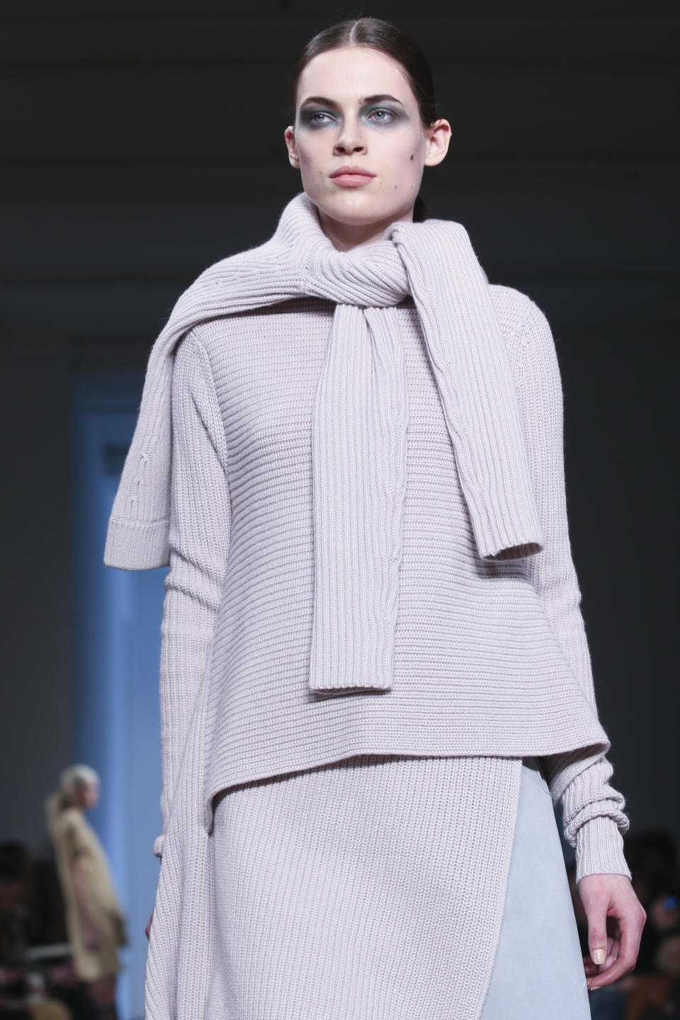 The Derek Lam Fall 2014 collection is modeled during New York Fashion Week, Sunday, Feb. 9, 2014, in New York. (AP Photo/John Minchillo)