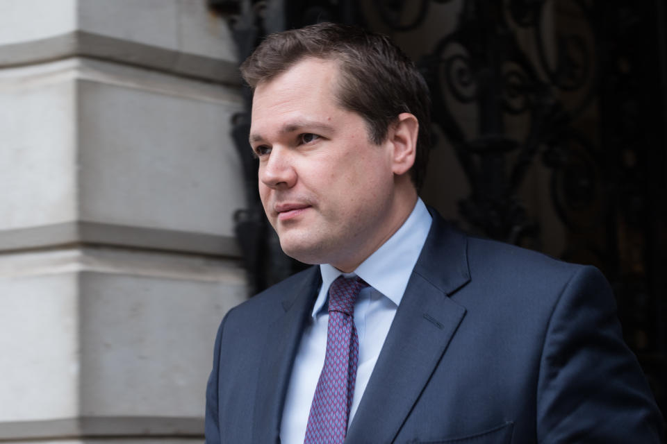 LONDON, UNITED KINGDOM - JULY 04, 2023: Minister of State (Minister for Immigration) in the Home Office Robert Jenrick arrives in Downing Street to attend the weekly Cabinet meeting in London, United Kingdom on July 04, 2023. (Photo credit should read Wiktor Szymanowicz/Future Publishing via Getty Images)