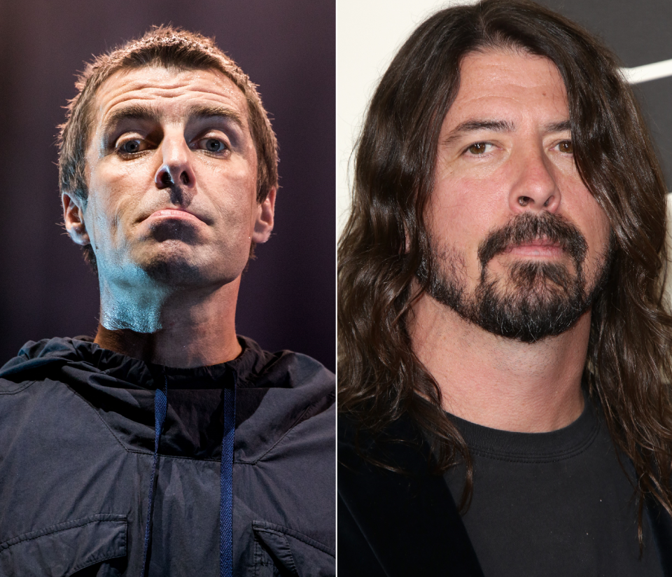 Liam has taken aim at the Foo Fighters’ frontman. Copyright: [Rex]