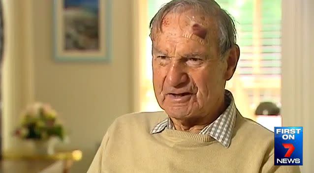 Mr Ralph said he felt sympathy for his attacker, whom he labelled a 'menace'. Photo: 7 News