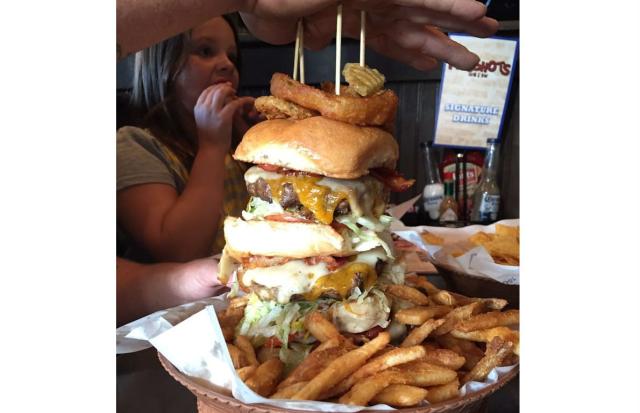 Marzipan Hamburger Stack